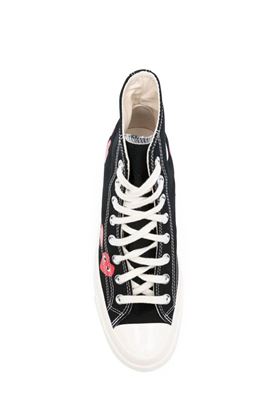 Black canvas sneakers Comme des Garcons Play | P1K1271